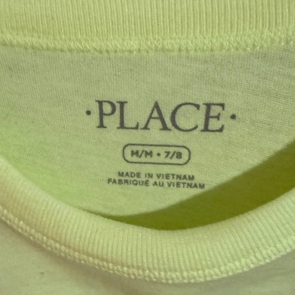 Children's Place Soccer Neon Yellow Graphic Tee Kids M 7/8